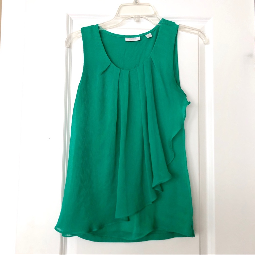New York & Company Chiffon Overlay Tank